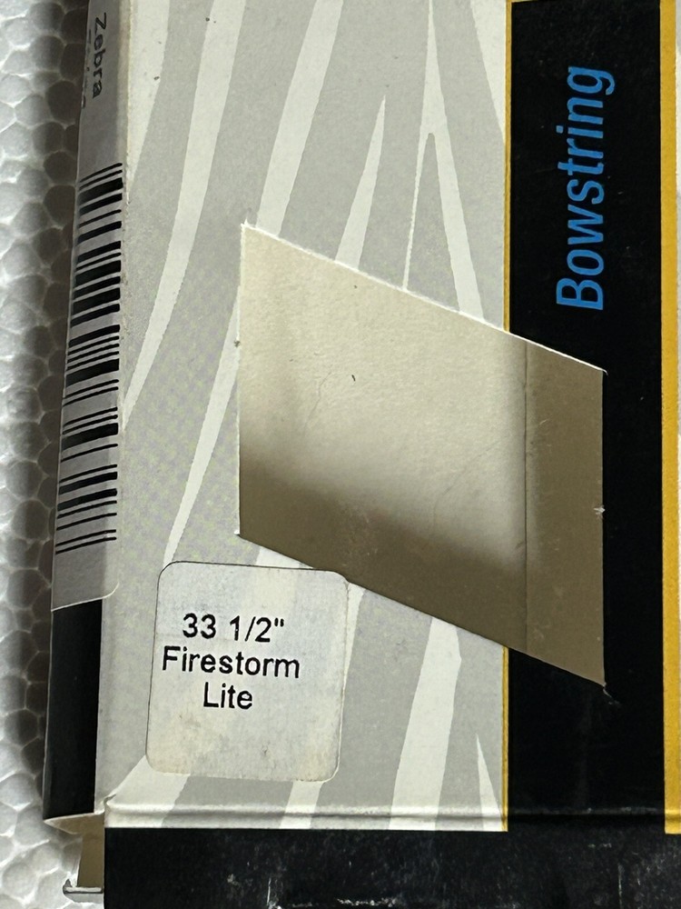 Zebra Hybrid Premium Replacement Bowstring Blk/Tan 33 1/2" Firestorm Lite