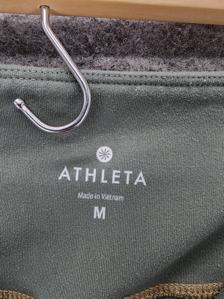 Athleta Leggings Womens Medium Green Ankle Pull On
