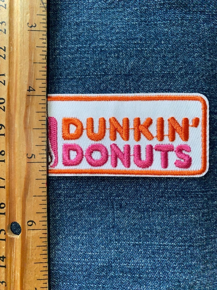 DUNKIN DONUTS Embroidered PATCH Iron On NEW