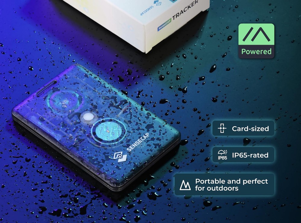 Meshtastic SenseCAP Card Tracker T1000-E - GPS Tracker for IoT Connectivity