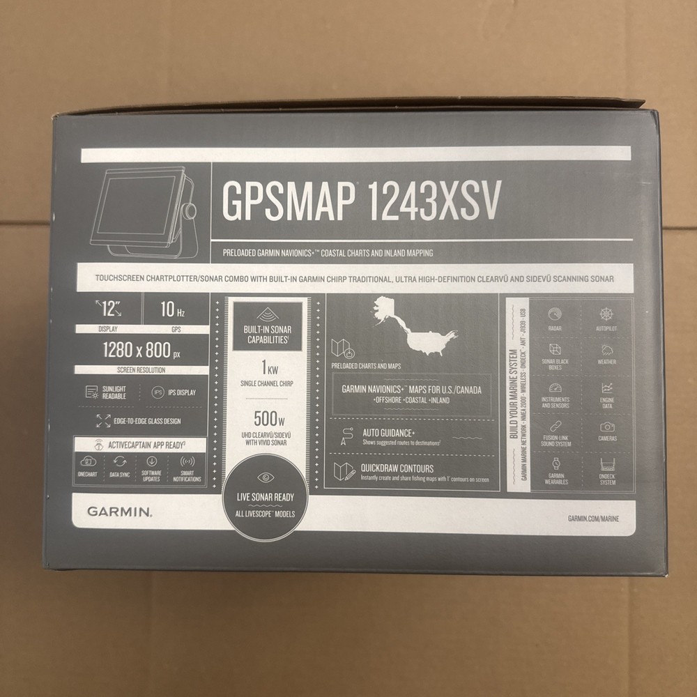 GARMIN GPSMAP 1243XSV Chartplotter/Sonar Combo With Navionics+ (010-02367-61)