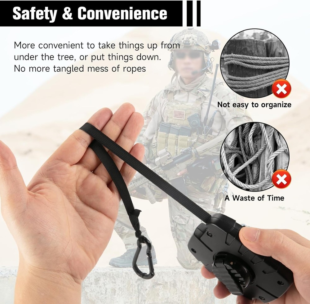 Retractable Bow & Gear Hoist for Rat Black