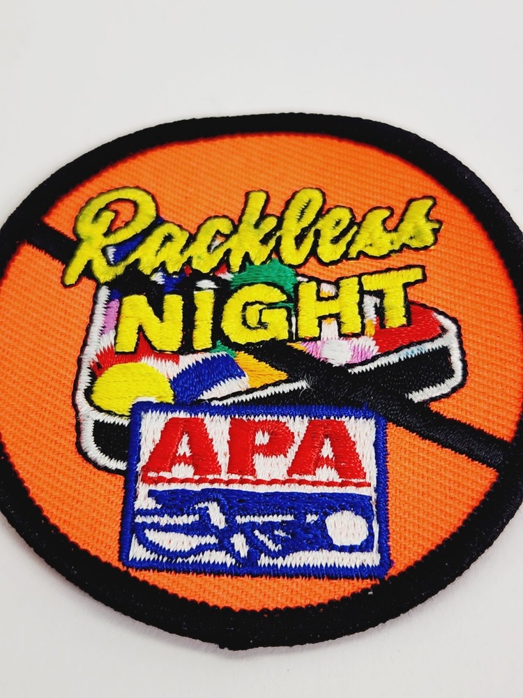 APA Billards Pool Leagues Rackless Night Patch