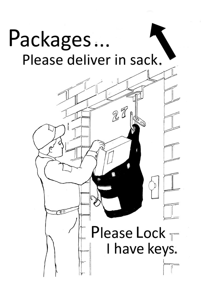   Parcel box package box drop box locking mailbox parcel vault parcel safe door