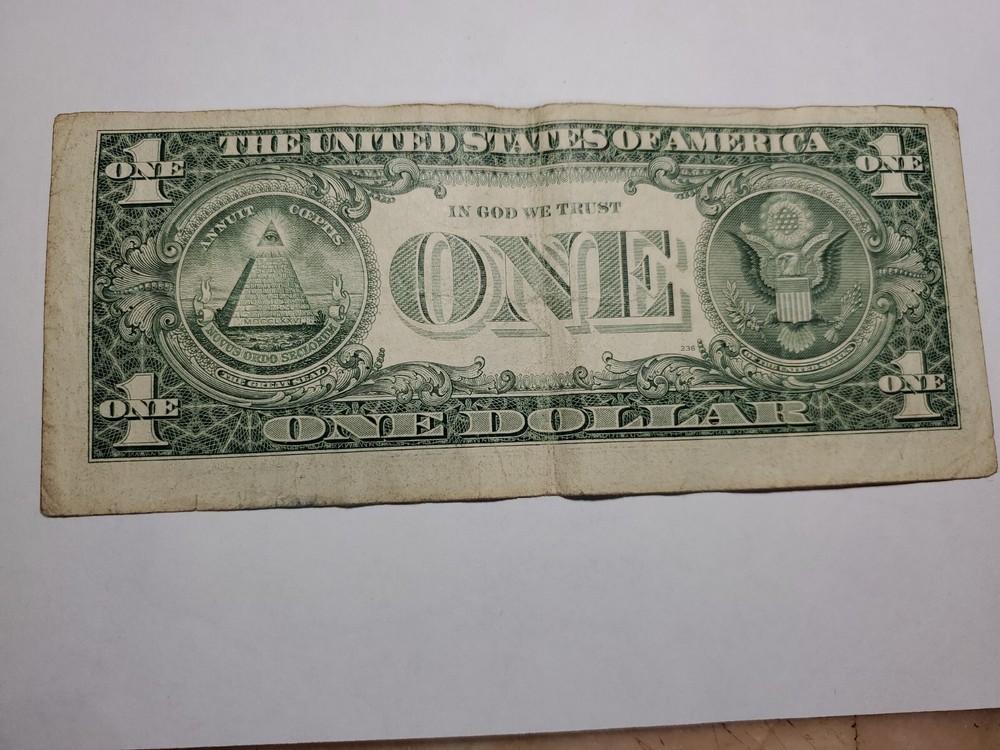 2006 misaline cut US $1 dollar bill