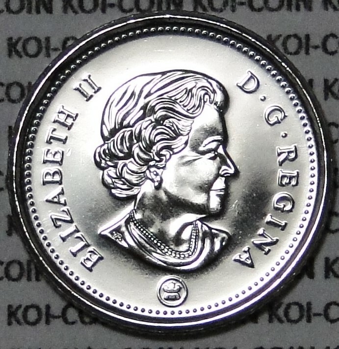 BU UNC Canada 2020 regular bluenose dime 10 cent 10c from mint roll