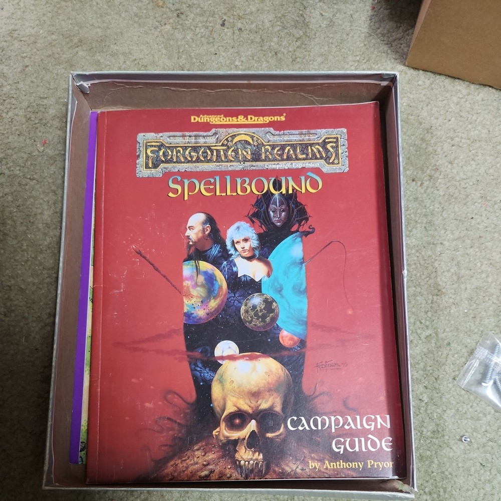 AD&D Forgotten Realms Spellbound Box Set Incomplete