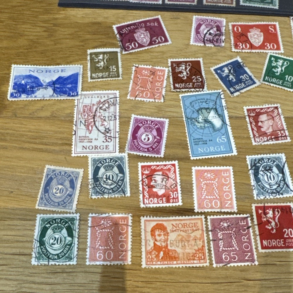 Norway stamps used from 1940s