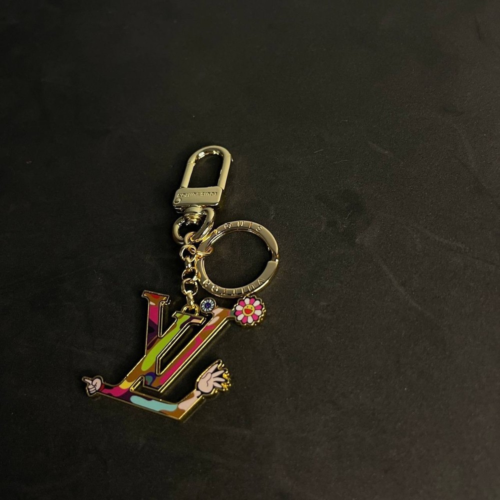 Louis Vuitton Gold LV Key Chain