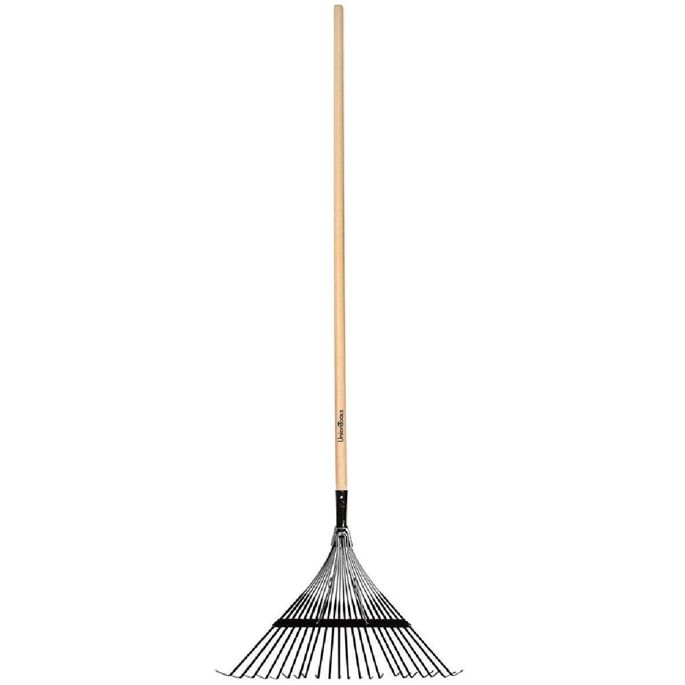 Union Tools 64430 22 in. Metal Leaf Rake with Wood Handle