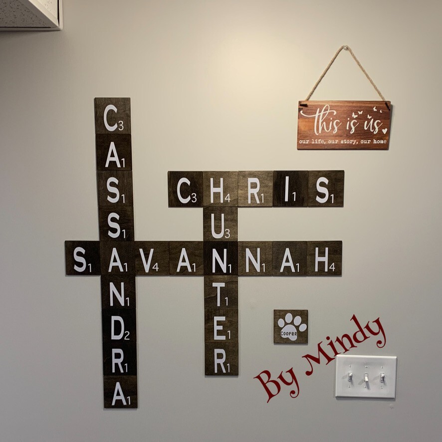 4X4 Scrabble Wall Tiles - Beautiful