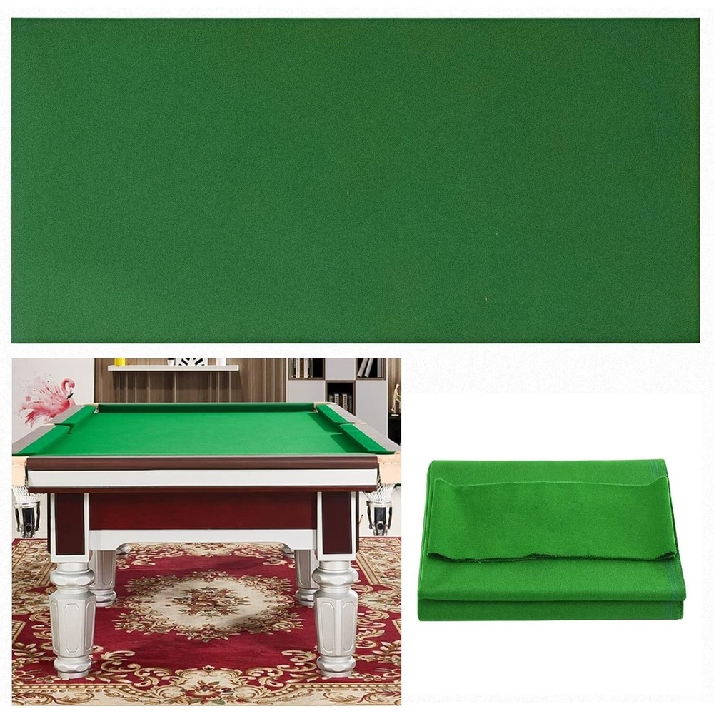 8" Pool Table Felt with 6 Pre-Cut Cloth Strips Billiard Table Cloth