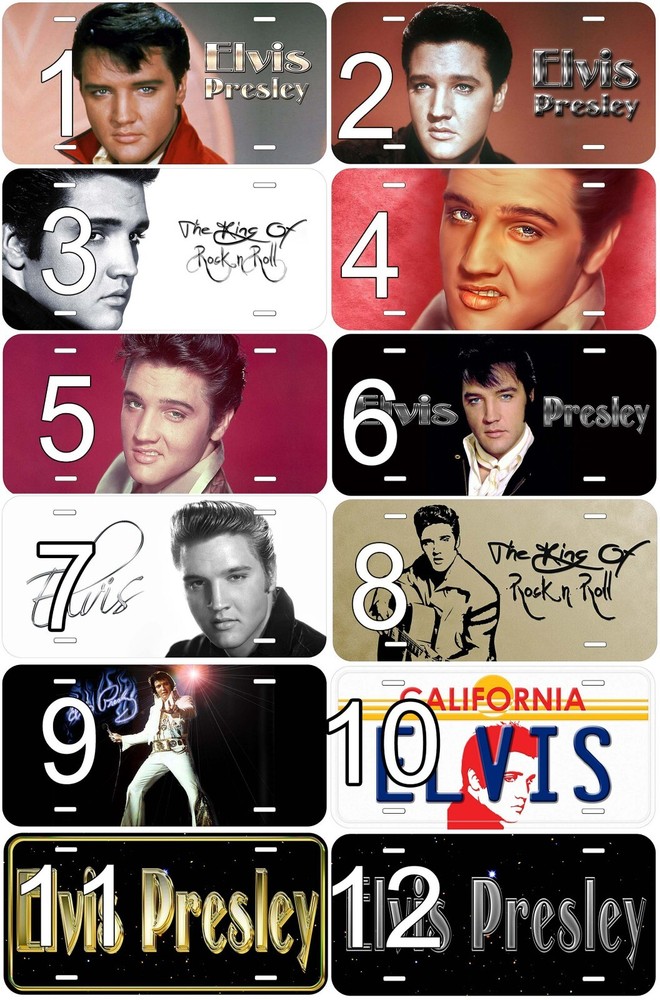 Elvis Novelty Auto Car License Plate