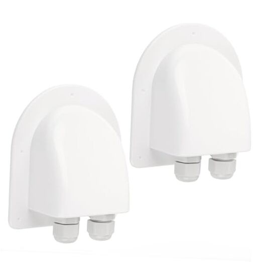 Waterproof ABS Solar Dual Cable Introduction Gland Box, Suitable for White