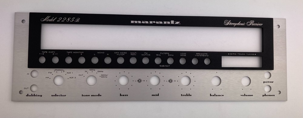 New! Marantz 2285B Receiver Front Panel Faceplate (Face Plate)