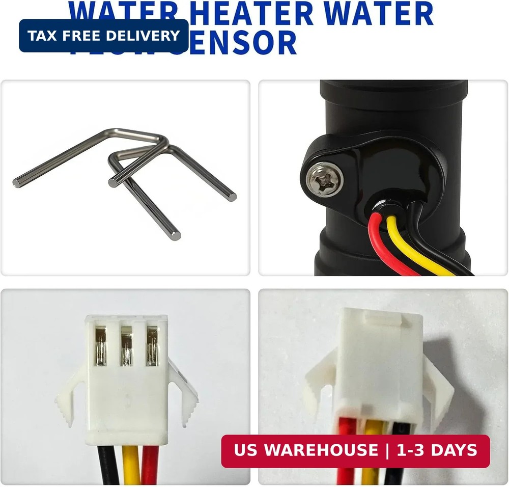 Water Heater Water Flow Sensor for CAMPLUX Ranein Recpro Girard FOGATTI Furrion