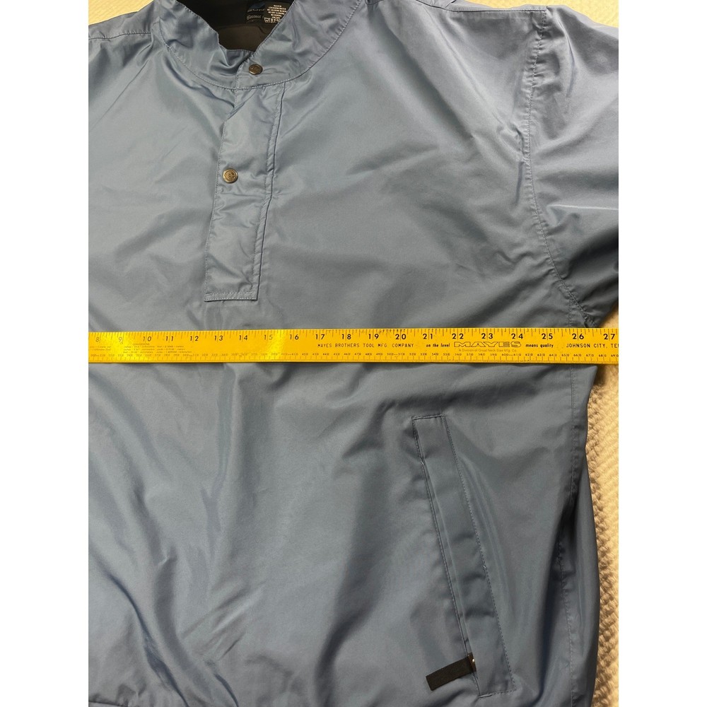 Sun Mountain Golf Pullover Short Sleeve Windbreaker Jacket Lightweight Blue