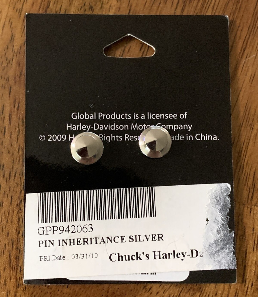 Harley Davidson "Screw The Inheritance" Pin Back