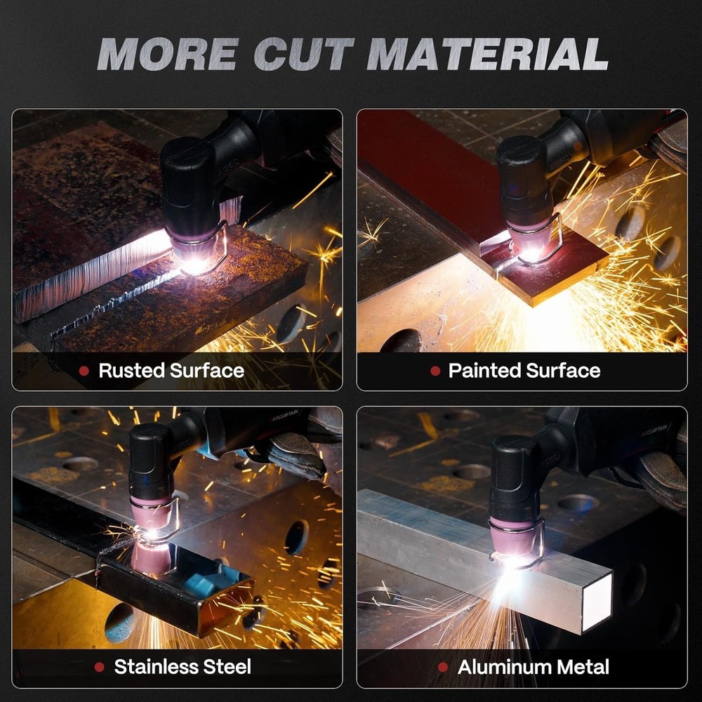 55A Plasma Cutter with Non-Touch Pilot Arc and Dual Voltage Capability