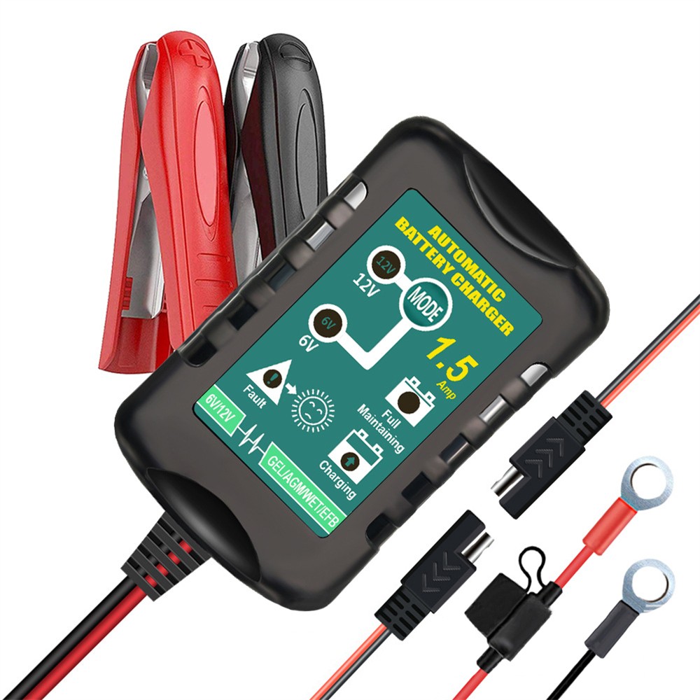 Automatic Battery Charger Maintainer Motorcycle Trickle Float For Tender 6V 12V