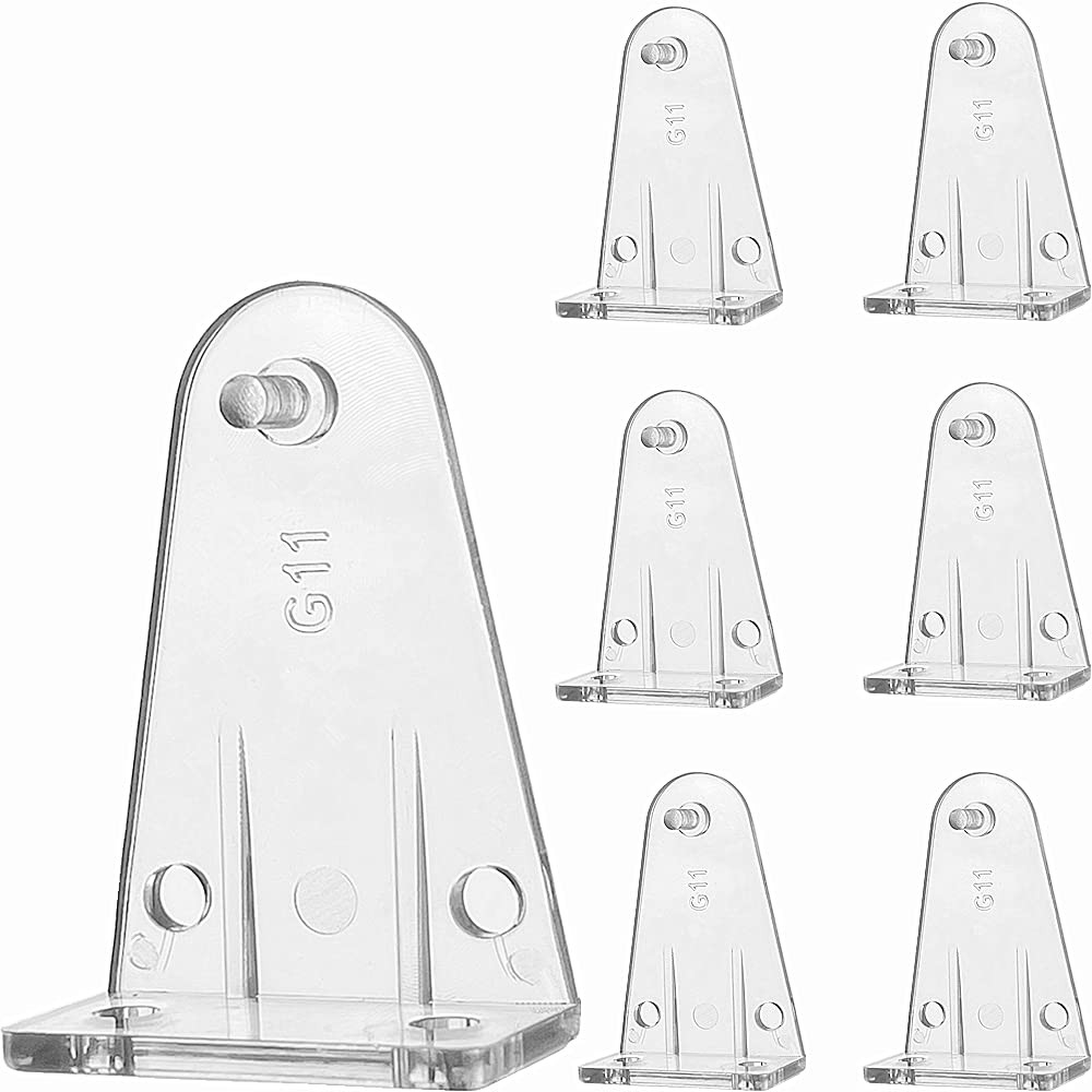 10pcs Hold Down Brackets Clear Plastic Blinds Bottom Rail Holder Clips Replac...