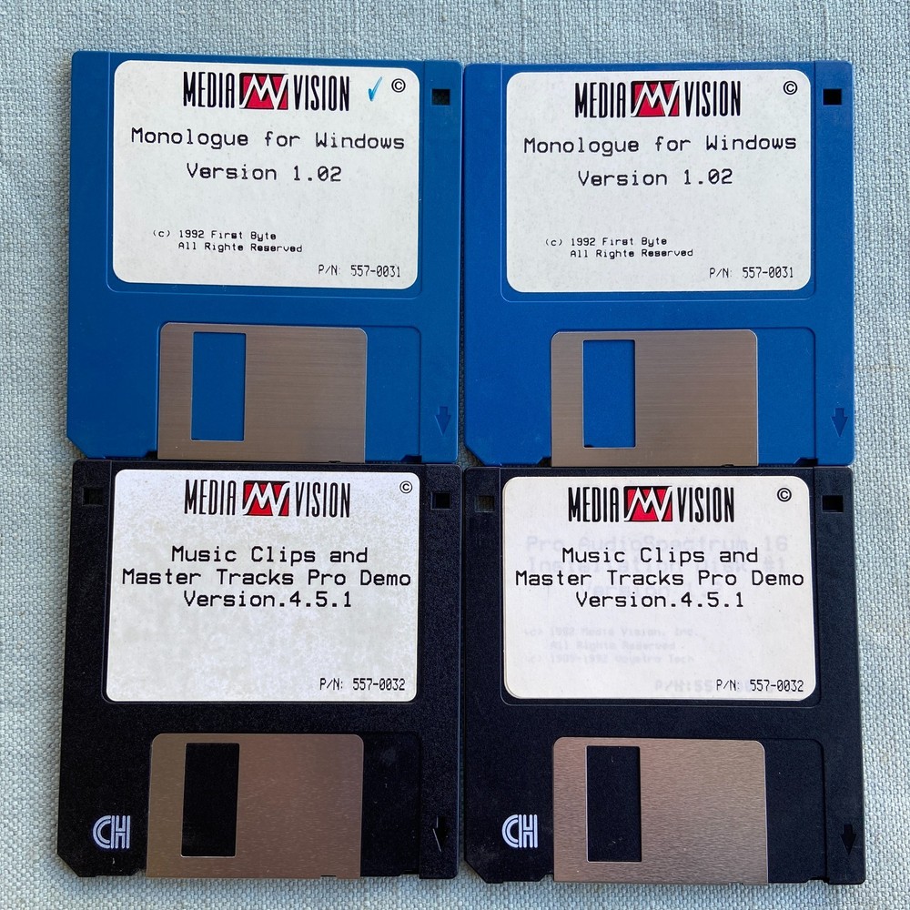 Computer Software Media Vision Sound Forge Thunder Lightning Driver Windows DOS