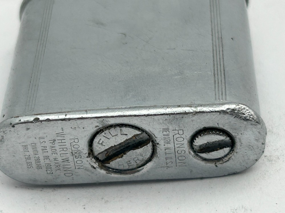 Ronson Whirlwind Lighter - Vintage - Monogrammed BBH