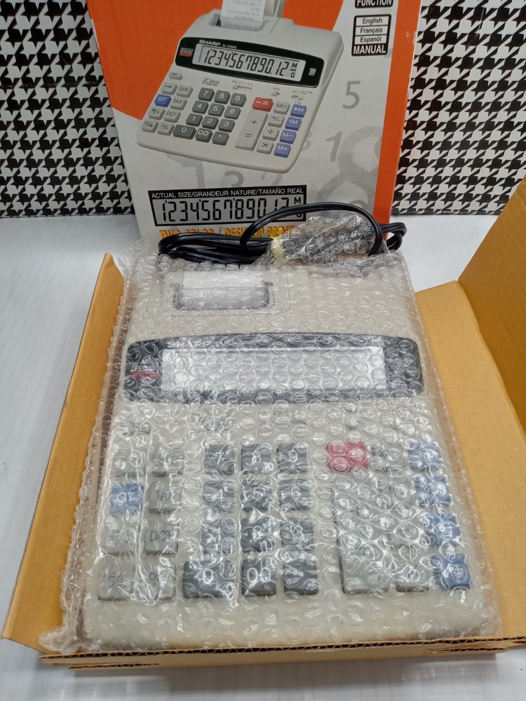 Sharp EL-2192GII 12 Digit Electronic Printing Calculator Large Display Desktop