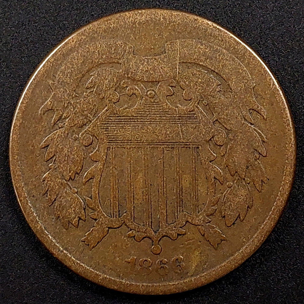 1866 Two Cent Piece!