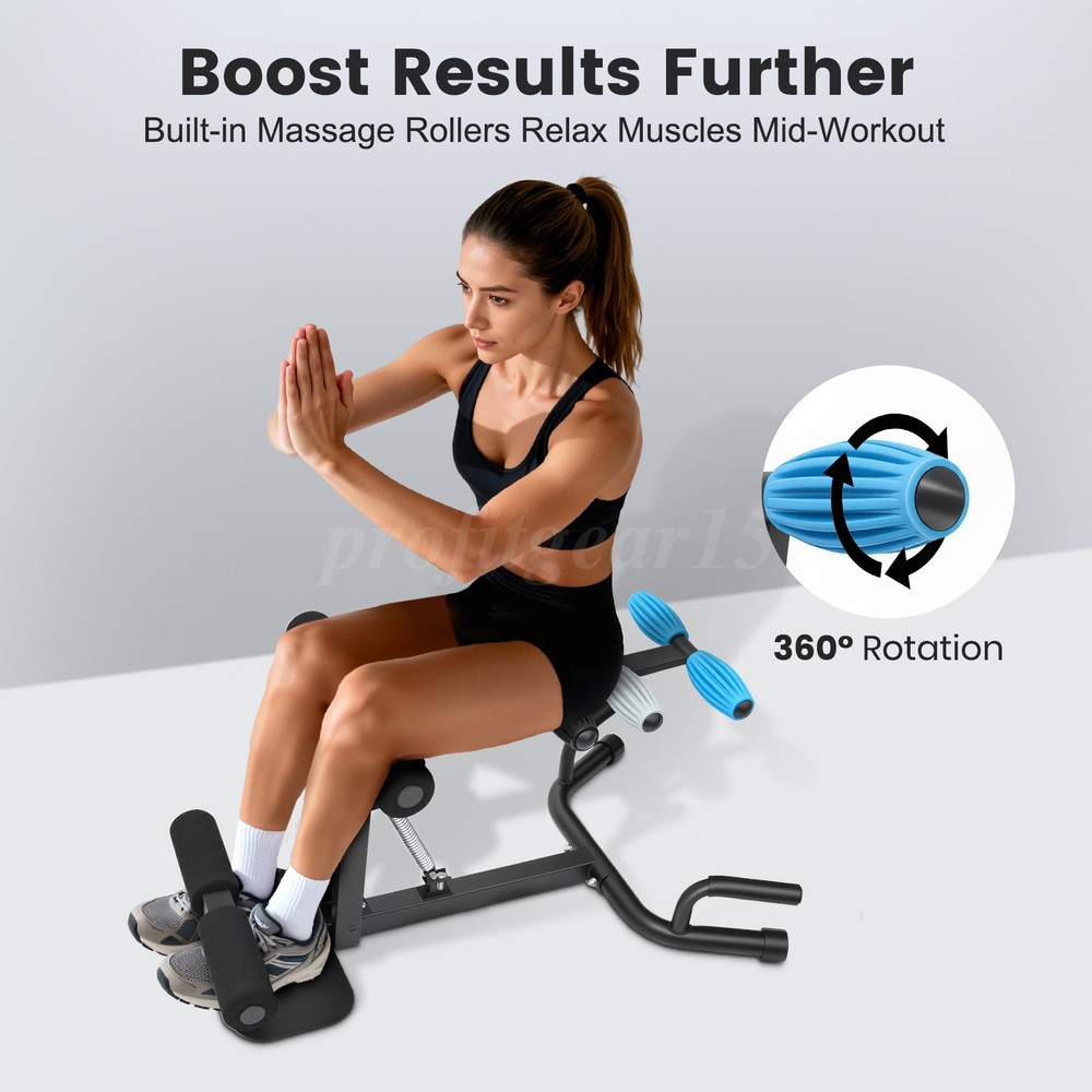 Deep Squat Training Machine Adjustable Resistance Foam Rollers Compact Workout