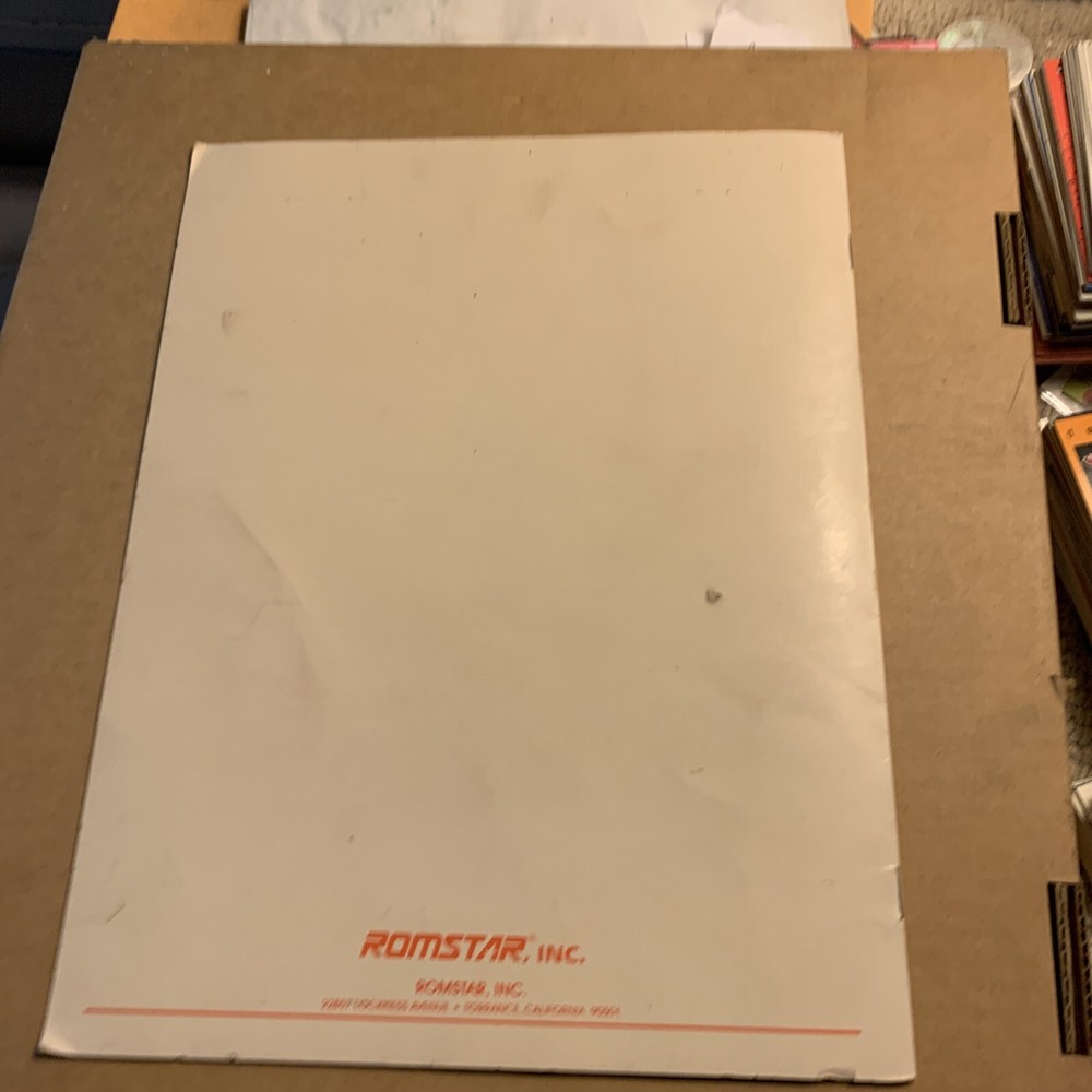 original arcade video game owners manual Varth Cspcom Romstar