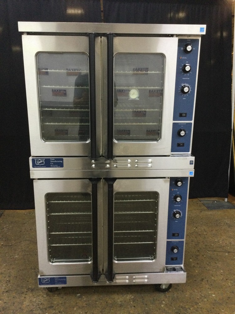 Duke E101-GV Gas Double Stack Convection Full size Oven With Casters