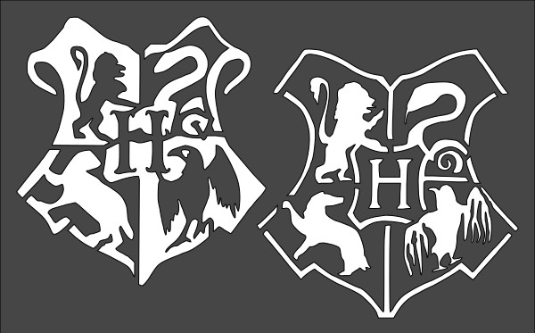 1- 5x8 inch Custom Cut Stencil, (PB-57) Magic Crest