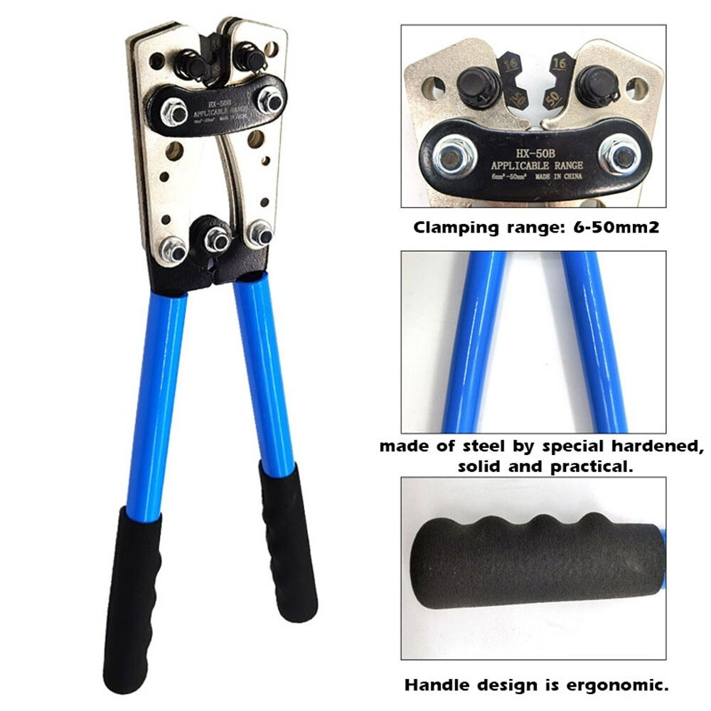 Cable Crimping Tool Professional Terminal Crimper Plier Car Copper Ring Terminal