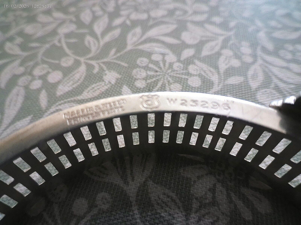 Vintage Silver Plate Pierced Frame Two-Handle Butter Dish; Mappin & Webb.