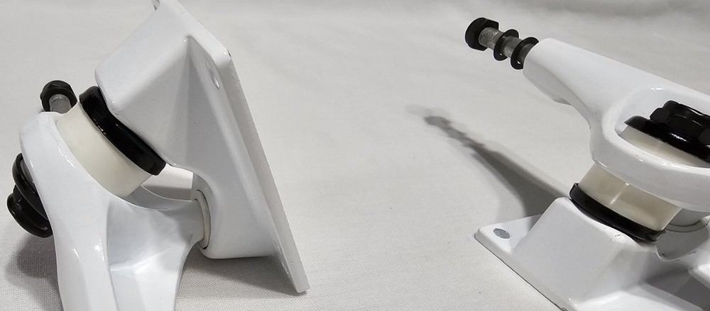 White Skateboard Trucks Unbranded