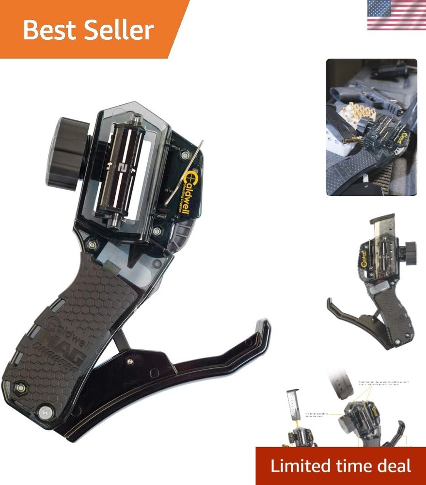 Universal Pistol Loader with Adjustable Setting for Easy Multi-Caliber Loading