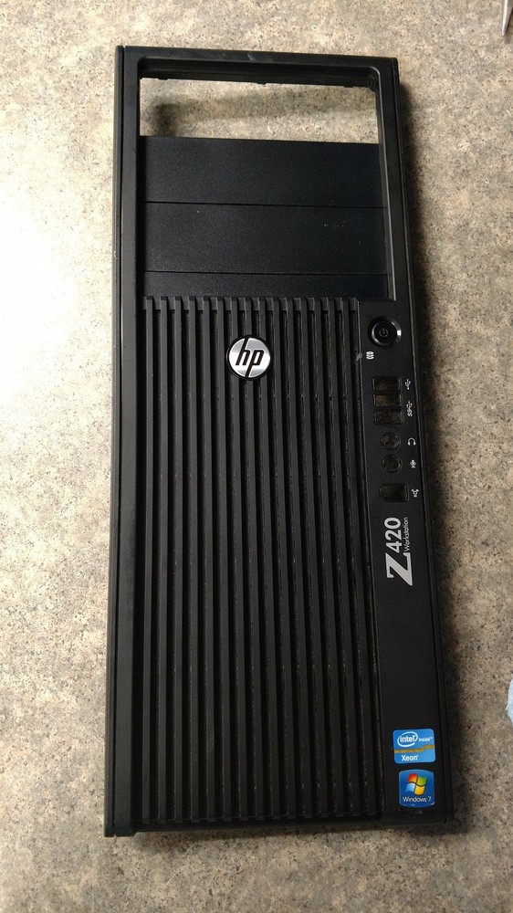 HP Z420 Workstation Front Bezel Assembly  663344-001 Great Condition