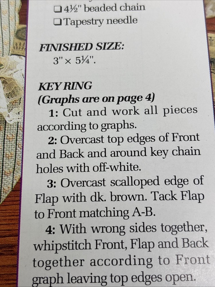 High Button Shoe Key Ring Eyeglass Case Annies Attic Plastic Canvas Pattern Page