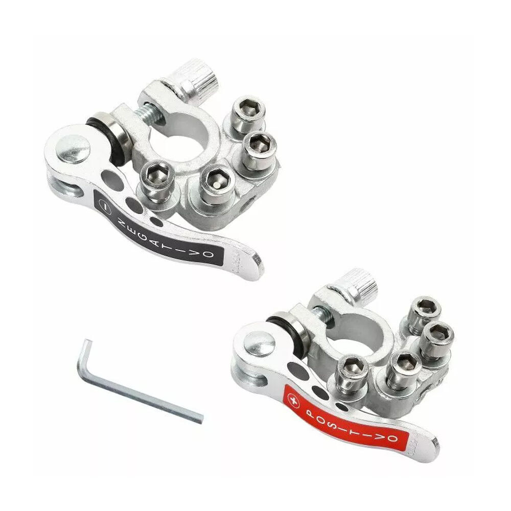 1 Pair Car Battery Terminals Top Post Wire Cable ClampQuick Release Connectors