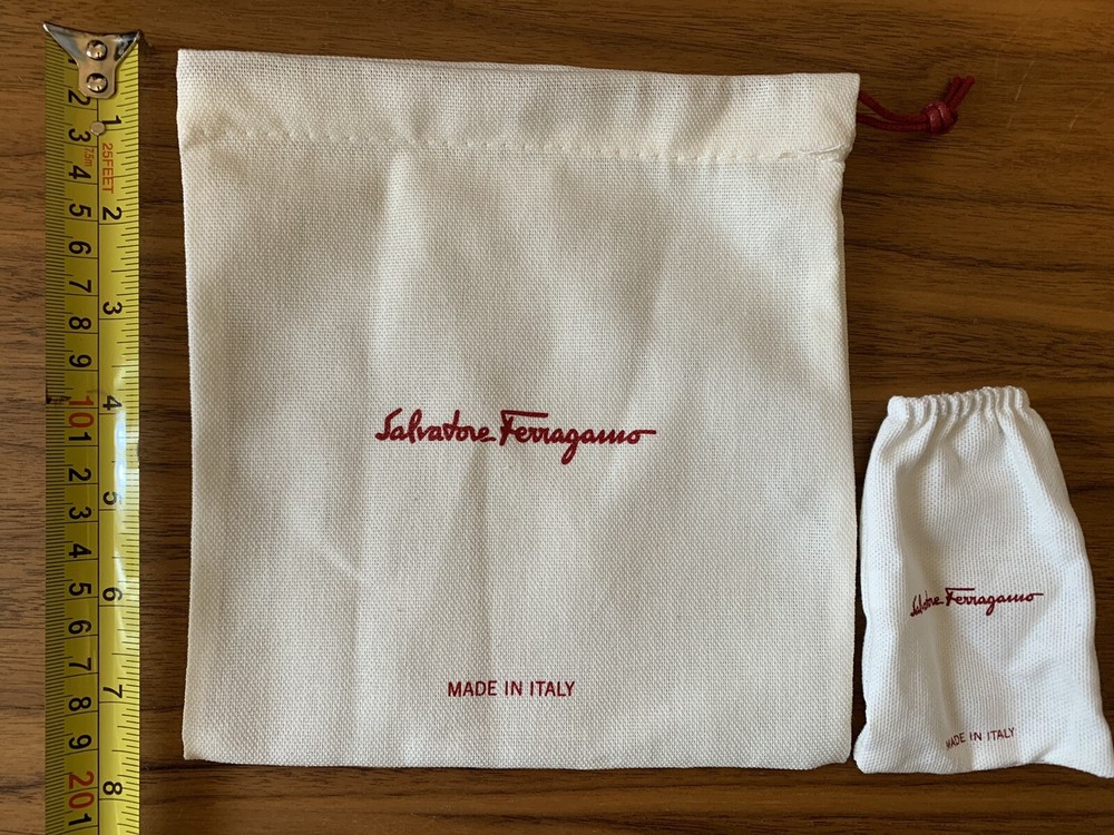 Ferragamo belt drawstring dust bag