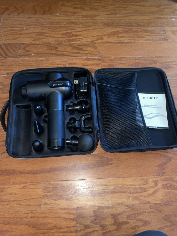 Infinity PR Pro Endurance Percussion Massage Device Deep Tissue Relief, w/ case