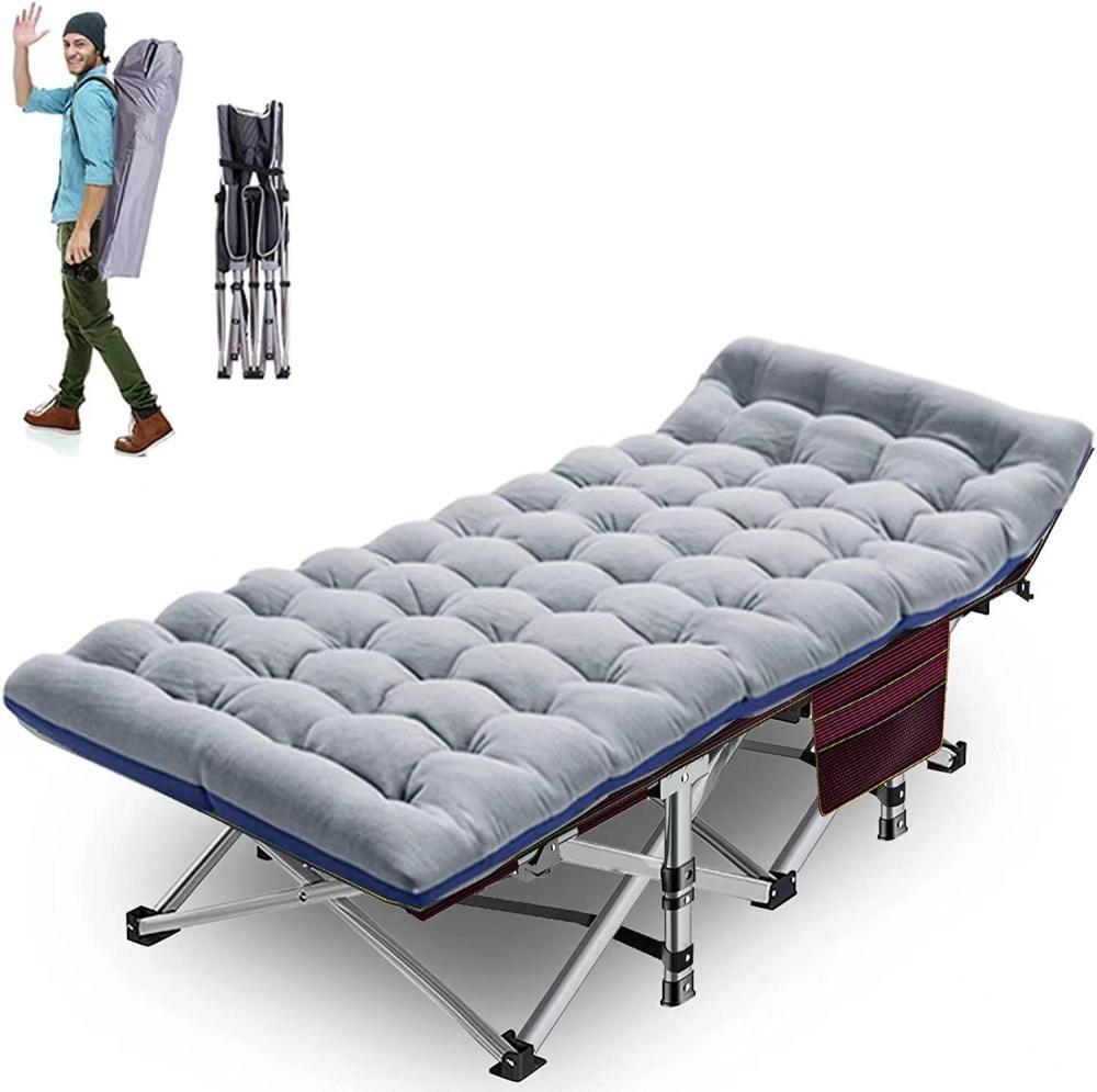 Folding Camping Cot folding Bed Military Cot Wider Sleeping Cots With Carry Bag
