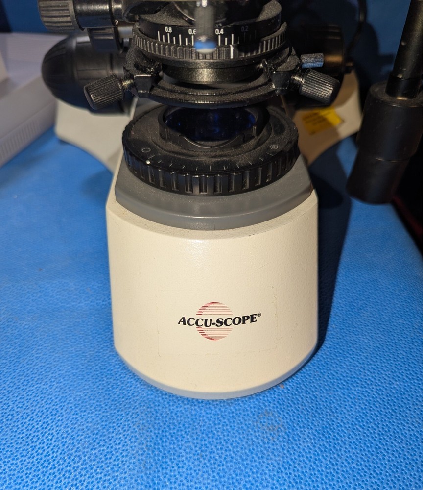 ACCU-SCOPE Observation/Teaching Microscope with THREE(x3) Objectives