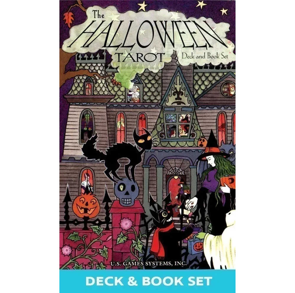 Halloween Tarot Deck & Book Set Esoteric Kipling West Us Games Systems HAS99