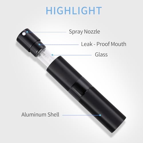 3Pcs 8ml Cologne Travel Bottle, Perfume Atomizer, Refillable Perfume Sprayer,