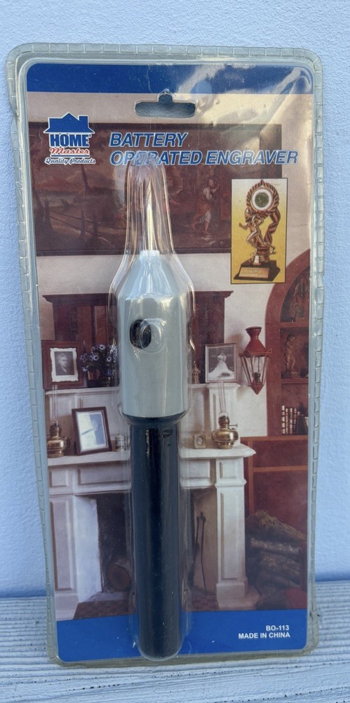 Home Masters Battery Operated Engraver Tool Grey/Black