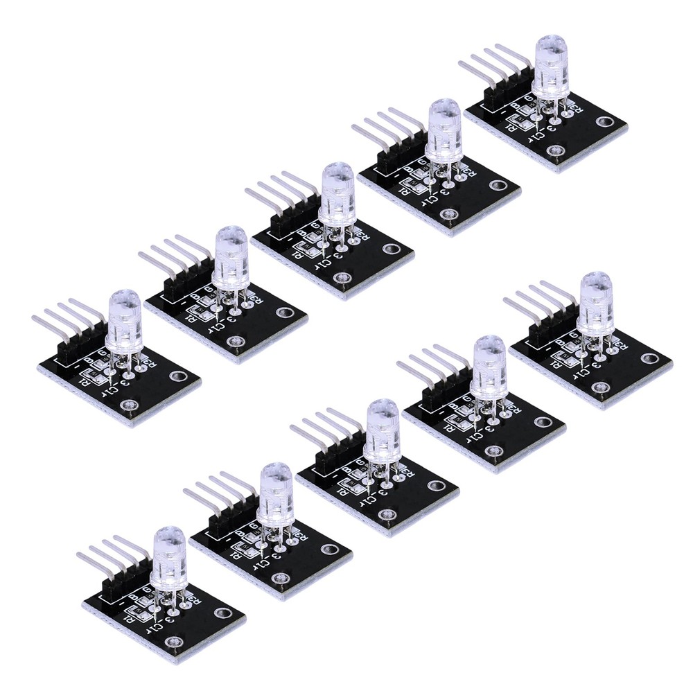 10 Pcs RGB LED Module for Arduino ESP32 ESP8266 Raspberry Pi Projects