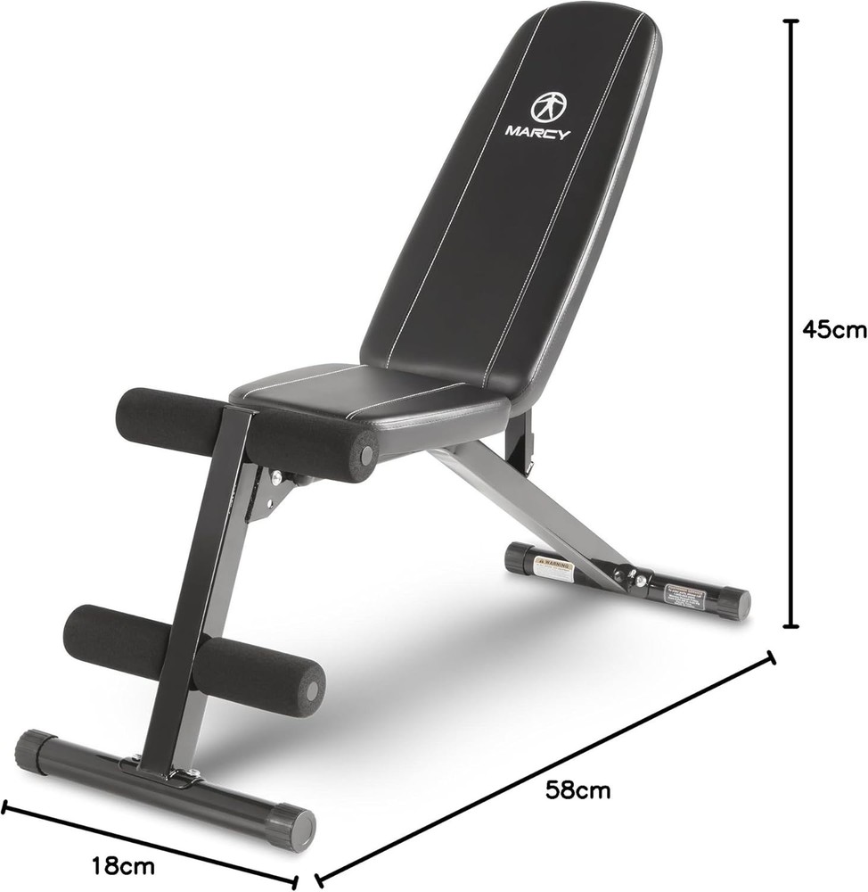Marcy Adjustable Utility Bench for Full-Body Workouts