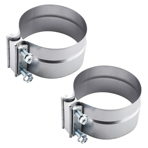 Lap Joint Exhaust Band Clamp Preformed Aluminized Steel (Pack) 5" 2